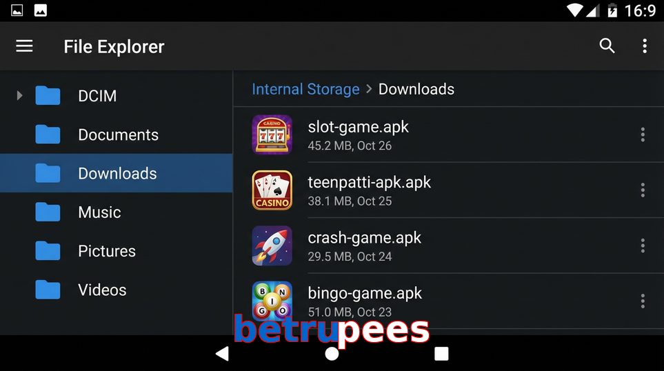 Main screen of Betrupees gameapk page for PK players