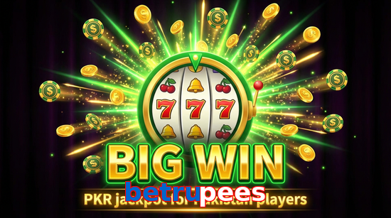 Big win animation on Betrupees slot game